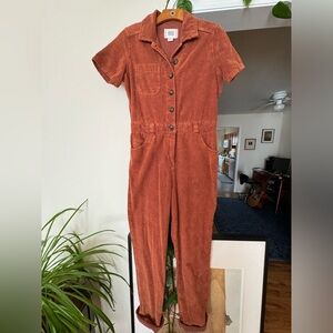 BDG rust color jumpsuit